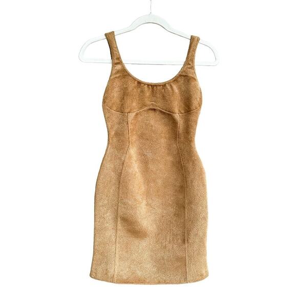 Fendi x Skims Velvet Knit Dress Tan - Picture 3 of 10